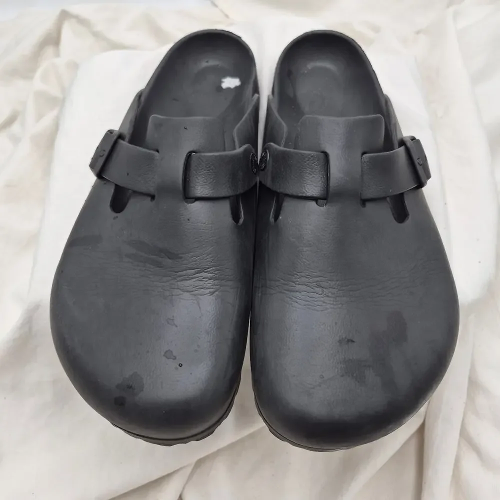 Birkenstock Black Boston Essentials EVA Slip On Clog Sandal EU 44 men US 11-11.5